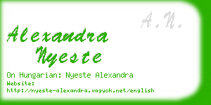 alexandra nyeste business card